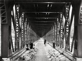 Photos de la Riviera par Jean Gilletta. - Pont de la Manda sur le Var, 1889.