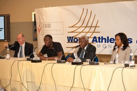 male and female World Athletes of the year Press conference