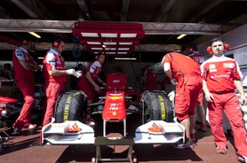 68e Grand Prix de Monaco, 13-16 mai 2010. Pit Lane.