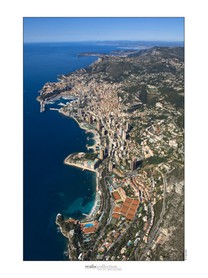 vue aérienne du M.C.C.C. et de Monaco