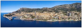 Vue panoramique aérienne de Monaco.
