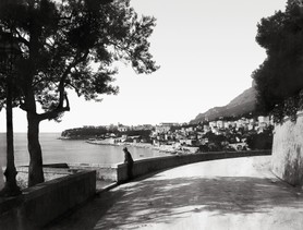 Photos de la Riviera par Jean Gilletta. - Monte-Carlo, depuis la route de Menton, vers 1890.