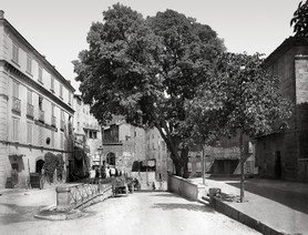 Photos de la Riviera par Jean Gilletta. - GRASSE. La place Neuve, vers 1900.
