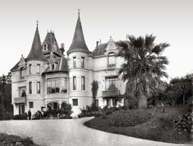 Photos de la Riviera par Jean Gilletta. - CANNES. Le château de la Moskowa, vers 1875.