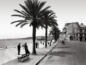 Photos de la Riviera par Jean Gilletta. - NICE. La promenade du Midi (quai des États-Unis), vers 1900.