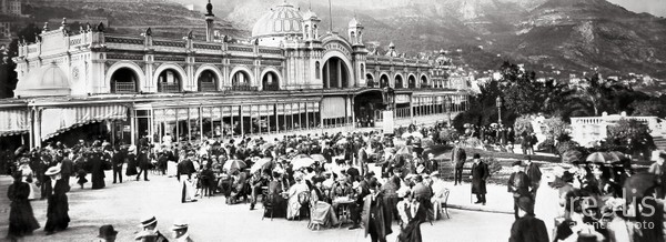 Photos de la Riviera par Jean Gilletta. - MONTE-CARLO. Le Café de Paris, vers 1900.