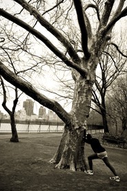 Footing à Central Park - New-york - Etats-Unis - Février 2008
