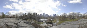 panoramique de la patinoire de central park - Manhattan