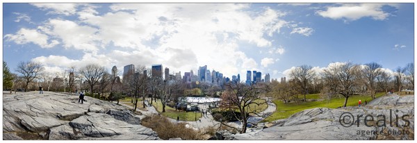 Vue panoramique de Central Park, New-York.