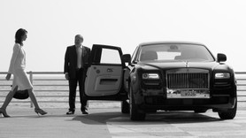 Tournage clip promotionnel pour la future tour "Odéon" à Monaco. Rolls Royce dans les rues de la principauté.