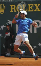 Novak Djokovic lors du Monte-Carlo Masters 2009