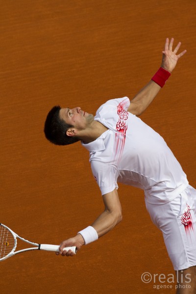 Novak Djokovic (SRB),  demi finale contre Fernando Verdasco le samedi 17 avril 2010.