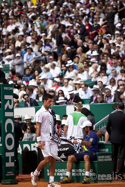 Novak Djokovic (SRB),  demi finale contre Fernando Verdasco le samedi 17 avril 2010.