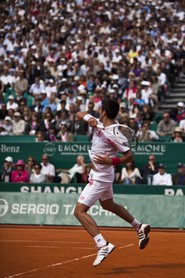 Novak Djokovic (SRB),  demi finale contre Fernando Verdasco le samedi 17 avril 2010.