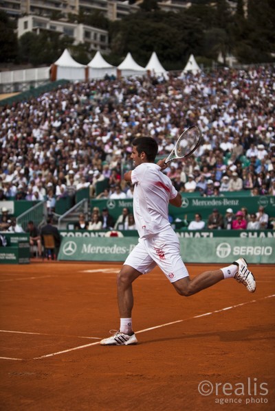 Novak Djokovic (SRB),  demi finale contre Fernando Verdasco le samedi 17 avril 2010.