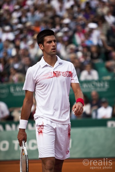 Novak Djokovic (SRB),  demi finale contre Fernando Verdasco le samedi 17 avril 2010.