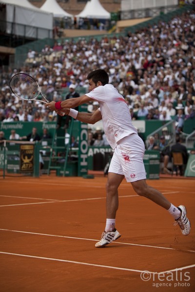 Novak Djokovic (SRB),  demi finale contre Fernando Verdasco le samedi 17 avril 2010.