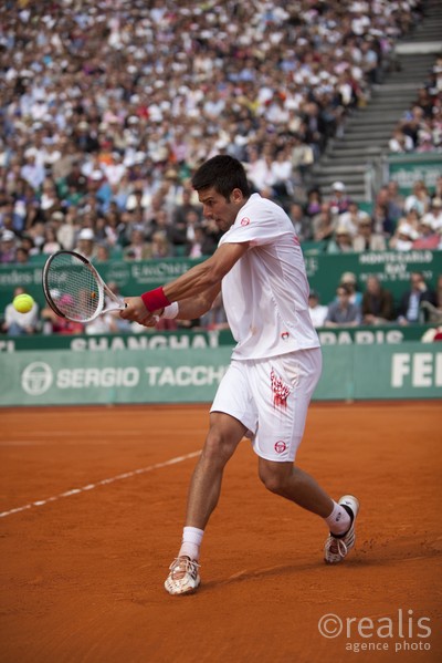 Novak Djokovic (SRB),  demi finale contre Fernando Verdasco le samedi 17 avril 2010.