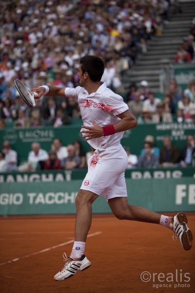 Novak Djokovic (SRB),  demi finale contre Fernando Verdasco le samedi 17 avril 2010.