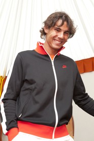 Rafael Nadal après sa sixième victoire consécutive au tournoi de Monte-Carlo, dimanche 18 avril 2010.