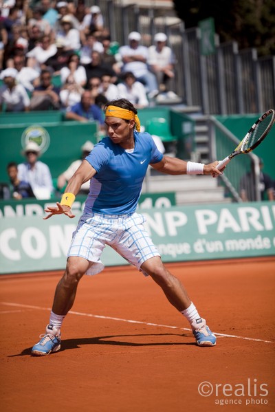 Rafael Nadal (ESP) lors des 1/8 de finale, jeudi 15 avril 2010.