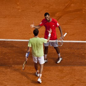 Joe Wilfried Tsonga (FRA) et Juan Carlos Ferrero (ESP)