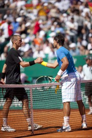Thiemo De Baker (NED) et Rafael Nadal (ESP)