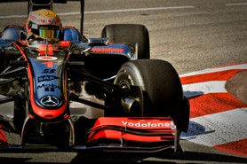 Lewis Hamilton lors des essais libres