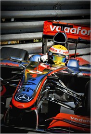 67ème grand prix de Formule 1 de Monaco - Mai 2009 - Lewis Hamilton lors des essais libres