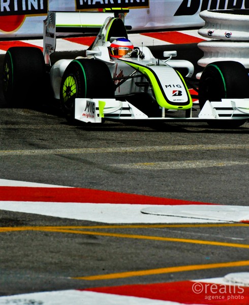 67ème grand prix de Formule 1 de Monaco - Mai 2009 - Rubens Barrichello lors des essais libres