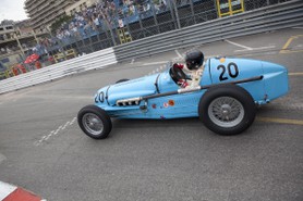 Grand Prix Historique 2010 de Monaco, Samedi 1er Mai, Série A. Voiture N°20 Rettenmaier Josef Otto sur Maserati V8RI de 1936.