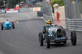 Grand Prix Historique 2010 de Monaco, Dimanche 2 Mai, Série A, voiture n°36, Duncan Pittaway sur Bugatti 35 de 1925