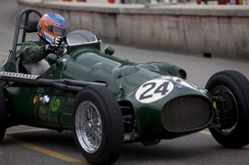 Grand Prix Historique 2010 de Monaco, Samedi 1er Mai, Série B. Voiture N°24 Van Der Kroft Adrien sur HWM-Alta F2 de 1952.