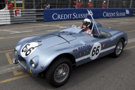 Grand Prix Historique 2010 de Monaco, Samedi 1er Mai, Série C. Voiture N°66 Arias Miguel sur Nash-Healey Le Mans X6 de 1952.