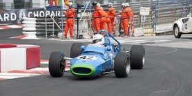 Grand Prix Historique 2010 de Monaco, Samedi 1er Mai, Série D. Voiture N°42 Gelmini Tommaso sur Matra MS5 de 1966.