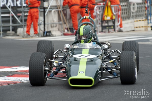 Grand Prix Historique 2010 de Monaco, Samedi 1er Mai, Série D. Voiture N°6 McMorran Paul sur Crossle 17F de 1970.