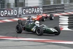 Grand Prix Historique 2010 de Monaco, Samedi 1er Mai, Série D. Voiture N°7 Poponcini Mauro sur Cooper T76 de 1965.