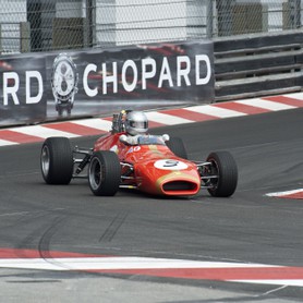 Grand Prix Historique 2010 de Monaco, Samedi 1er Mai, Série D. Voiture N°3 Bergs Klaus sur Brabham BT28 de 1969.