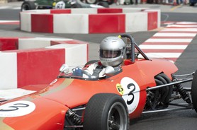 Grand Prix Historique 2010 de Monaco, Samedi 1er Mai, Série D. Voiture N°3 Bergs Klaus sur Brabham BT28 de 1969.