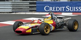 Grand Prix Historique 2010 de Monaco, Samedi 1er Mai, Série D. Voiture N°40 Bonny Philippe sur Tecno F3 de 1969.