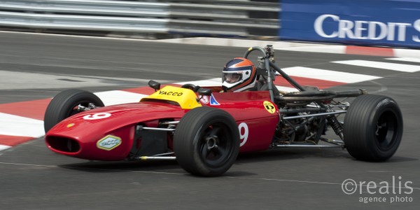 Grand Prix Historique 2010 de Monaco, Samedi 1er Mai, Série D. Voiture N°9 Renavand Michel sur Tecno F3 de 1968.