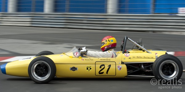 Grand Prix Historique 2010 de Monaco, Samedi 1er Mai, Série D. Voiture N°21 Traber Christian sur Brabham BT21 de 1967.