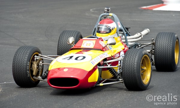 Grand Prix Historique 2010 de Monaco, Samedi 1er Mai, Série D. Voiture N°40 Bonny Philippe sur Tecno F3 de 1969.