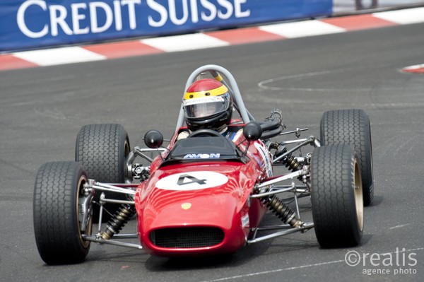 Grand Prix Historique 2010 de Monaco, Samedi 1er Mai, Série D. Voiture N°4 Unold Hermann sur Tecno F3 de 1970.