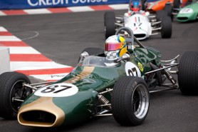 Grand Prix Historique 2010 de Monaco, Samedi 1er Mai, Série D, voitue n° 87, Leif Bosson sur Brabham BT28 de 1969