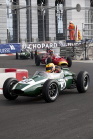 Grand Prix Historique 2010 de Monaco, Samedi 1er Mai, Série E. Voiture N°31 Giuliani Andrea sur Cooper T51( Alfa Conrero) de 1960.