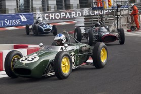 Grand Prix Historique 2010 de Monaco, Samedi 1er Mai, Série E. Voiture N°33 Chisholm John sur Lotus 18 de 1960.