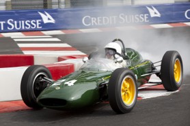 Grand Prix Historique 2010 de Monaco, Samedi 1er Mai, Série E. Voiture N°24 Sytner Frank sur Lotus 24 de 1962.