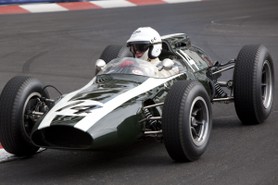 Grand Prix Historique 2010 de Monaco, Samedi 1er Mai, Série E. Voiture N°14 Pohlad William sur Cooper T60(Climax) de 1962.