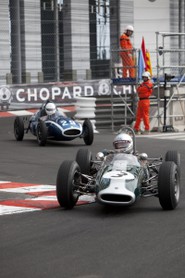 Grand Prix Historique 2010 de Monaco, Samedi 1er Mai, Série E. Voiture N°3 Newman Rodger sur Brabham BT14 de 1965.